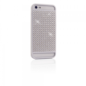  White Diamonds Materialized Metal The Rock White for iPhone 5/5S (1210MMRCK47)